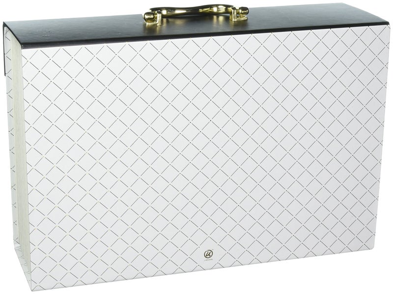 U Brands Modern-Noir Expandable File 19 Pocket, White (201A0206) - Image 2